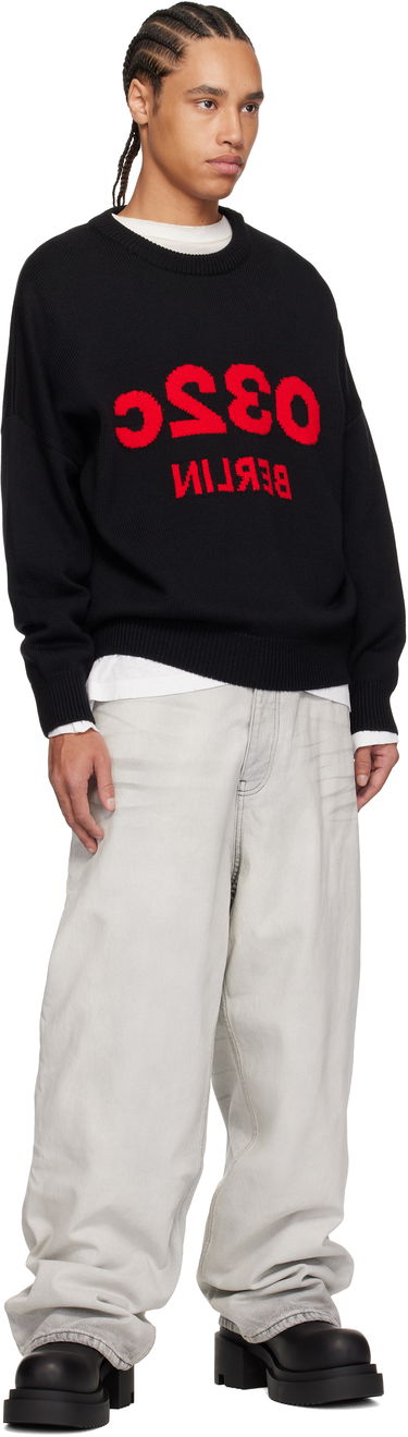 Sweater 032C 032c ''Selfie'' Knit Sweater Mørkeblå | S25-URK-1511-000, 3