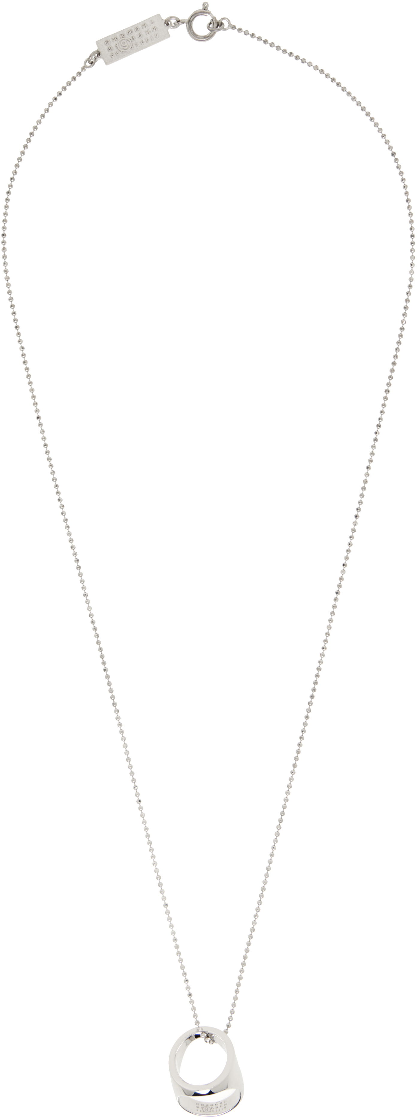 Halskæde Maison Margiela MM6 Maison Margiela Gold Signet Ring Pendant Necklace Gul | SM6UU0084 P7355, 1