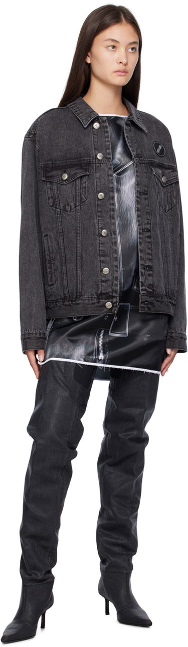 Jakke We11done We11done Faded Denim Jacket Sort | WD-DJ4-20-017-U-WB, 3