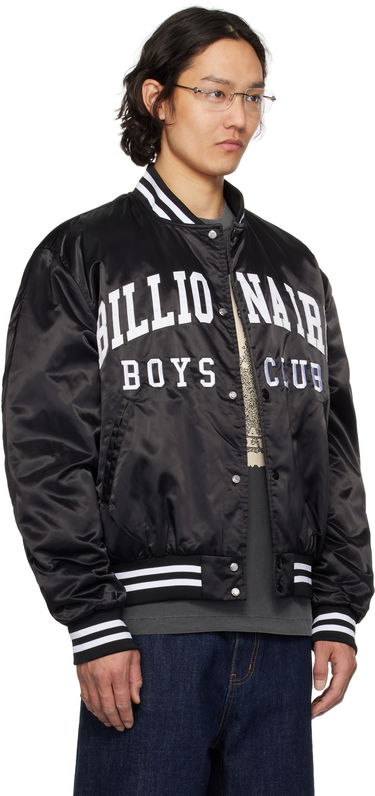 Bomberjakke BILLIONAIRE BOYS CLUB Satin Bomber Jacket Sort | B25102, 1