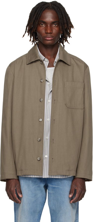 Jakke A.P.C. A.P.C. Jeffray Button-Up Jacket Grøn | COFCO-H02991, 0