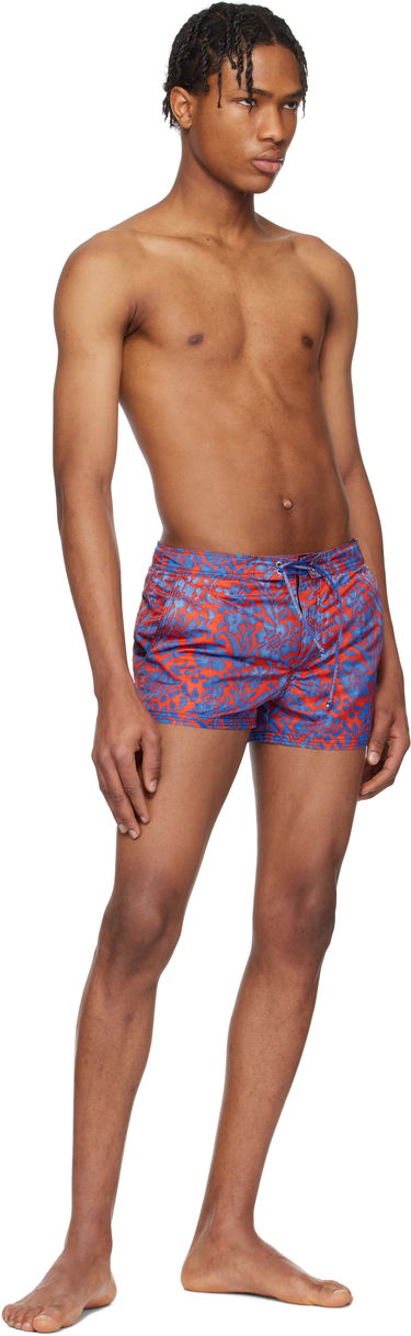 Badetøj ERL ERL Printed Nylon Swim Shorts Rød | ERL10UW06, 3