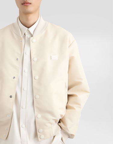 Bomberjakke Dolce & Gabbana Dolce & Gabbana Technical Fabric Bomber Jacket With Tag Beige | G9BNCTFUMNQW3789, 3