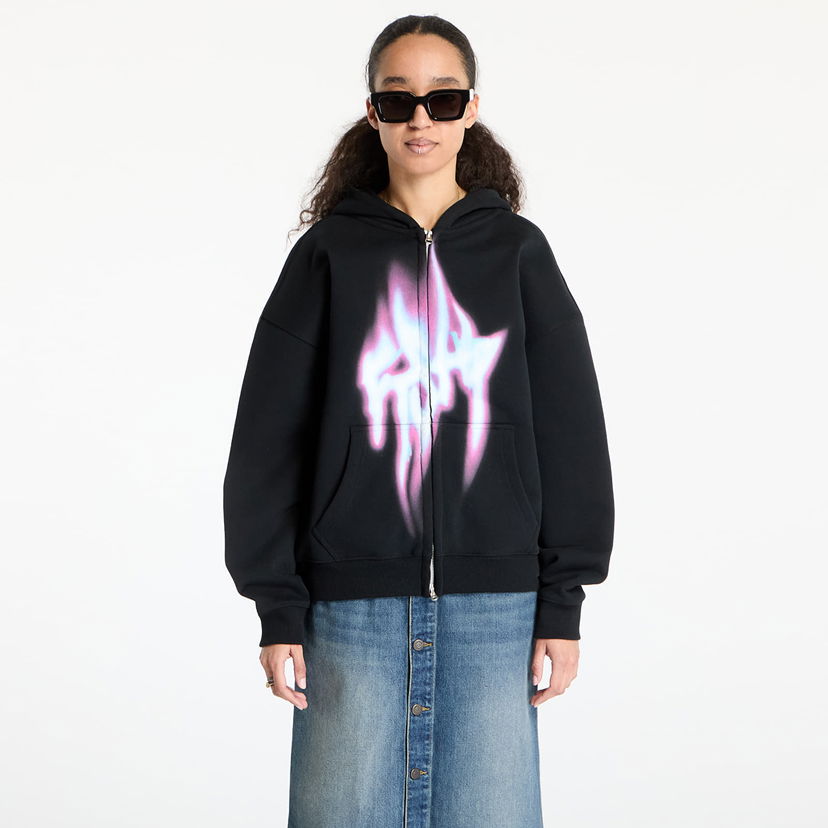 Sweatshirt Footshop FTSHP Walking Art II Zip Hoodie Sort | FTSHP_411