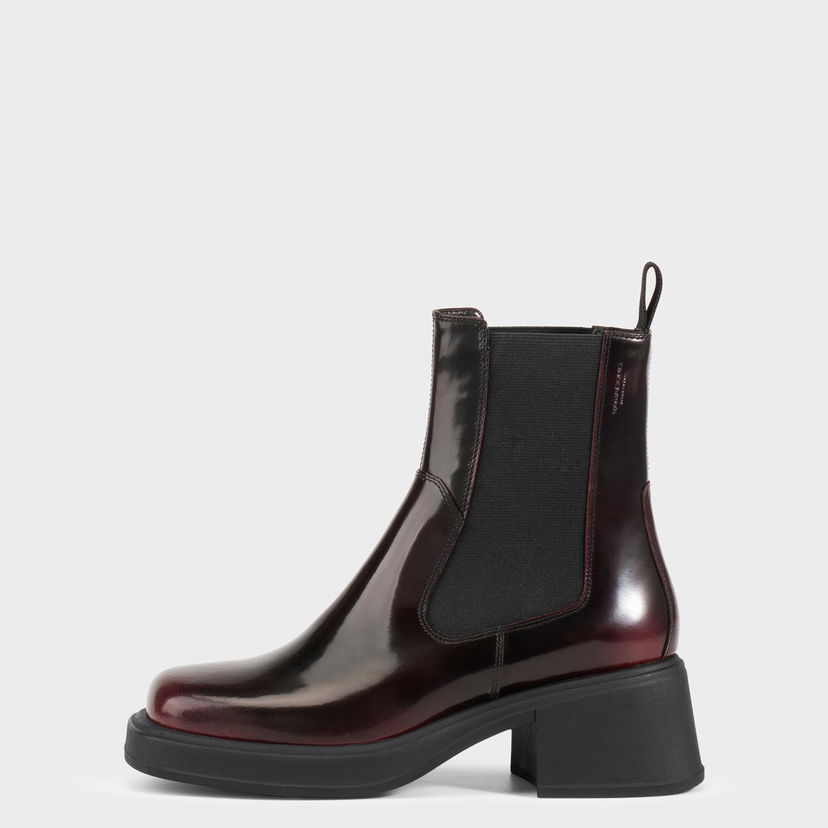 Sneakers og sko Vagabond Vagabond Dorah Patent Leather Chelsea Boots Bourgogne | 5642-004-54