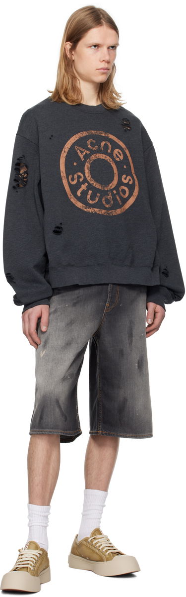 Shorts Acne Studios Acne Studios Loose Fit Denim Shorts Grå | BE0173-, 3