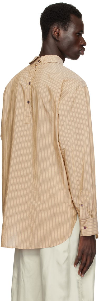Skjorte Dries Van Noten Dries Van Noten Striped Turtleneck Shirt Beige | 251-020704-1524, 2