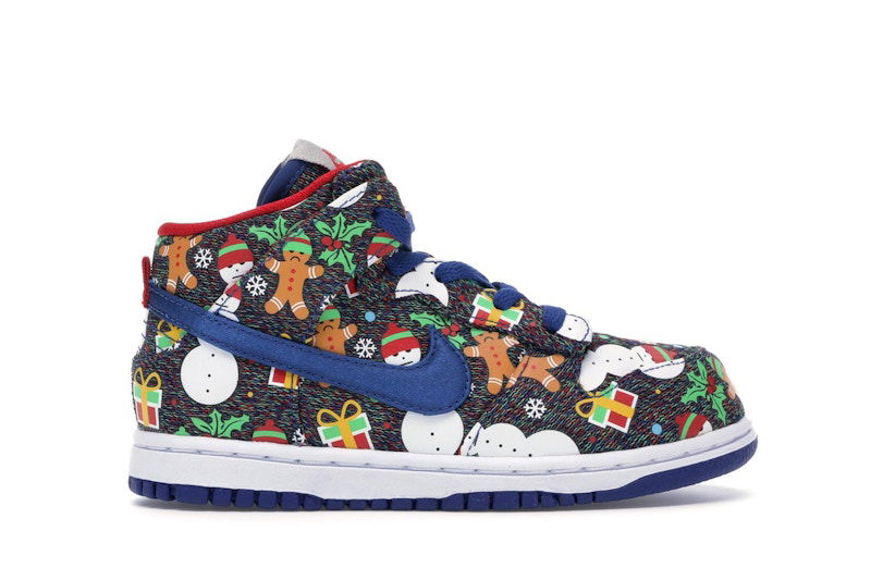 Sneakers og sko Nike SB SB Dunk High Concepts Ugly Christmas Sweater (2017) Flerfarvet | AO1558-446
