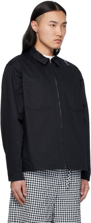 Skjorte Marni Marni Organic Cotton Zip-Up Shirt Sort | CUMU0297S0 UTC311, 1