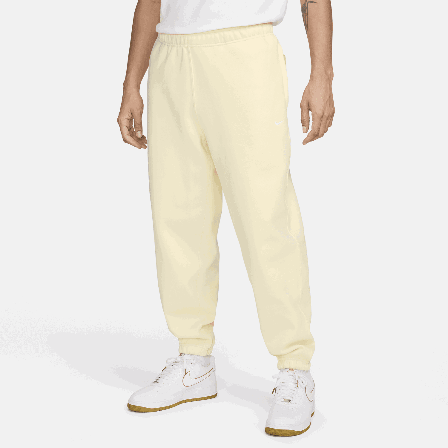 Joggingbukser Nike Solo Swoosh Beige | DX1364-744, 0