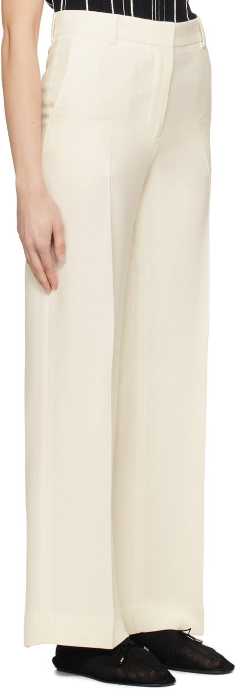 Bukser TOTEME TOTEME Relaxed-Fit Trousers Hvid | 242-WRB1629-FB0106, 1