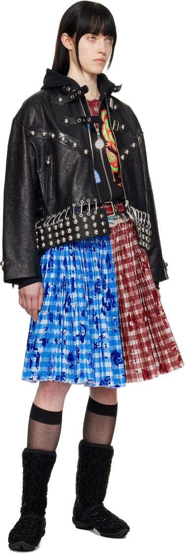 Jakke Chopova Lowena Chopova Lowena Studded Cropped Leather Jacket Sort | 5301, 3
