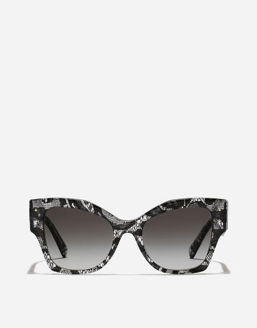 Solbriller Dolce & Gabbana Lace Sunglasses Sort | VG447AVP78G9V000, 0