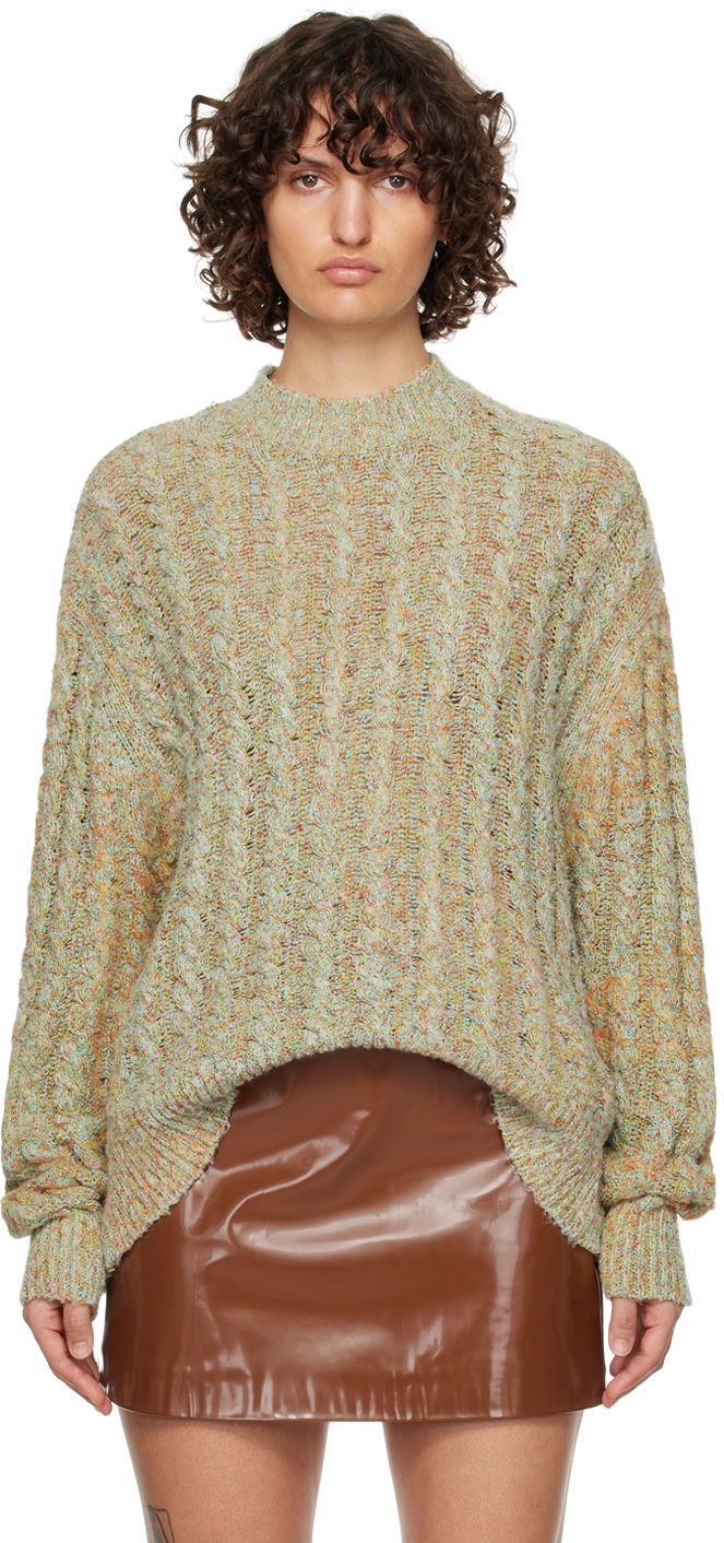 Sweater Acne Studios Dropped Shoulder Sweater Grøn | B60254-, 0