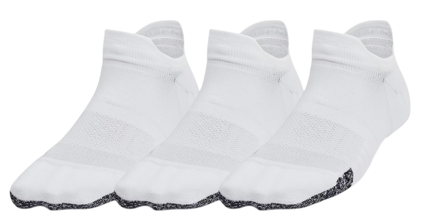 Sokker Under Armour Breathe 3-Pack No-Show Tab Training Socks Hvid | 1387052-100