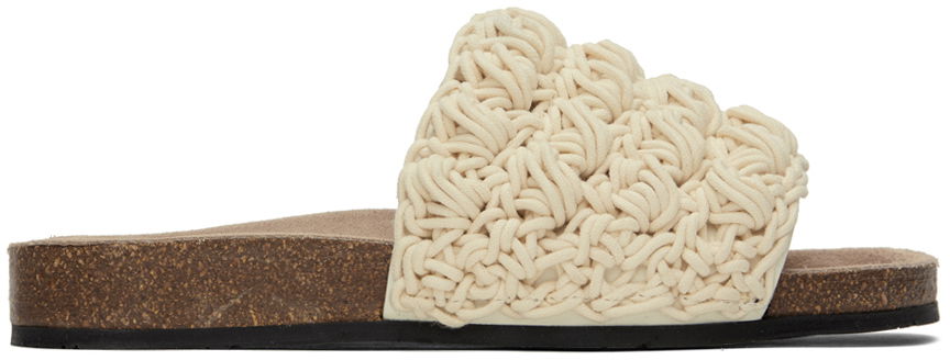Tilbehør JW Anderson JW Anderson Popcorn Slides Hvid | ANW42026A, 0