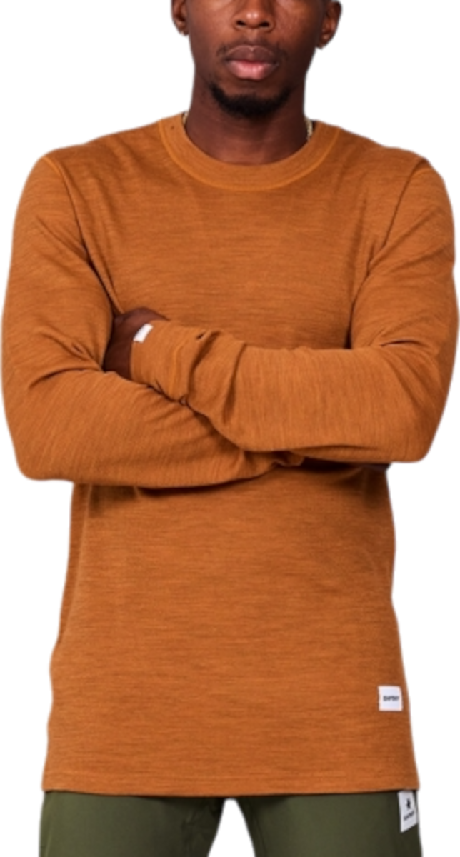 T-shirt Saysky Saysky Blaze Merino 195 Long Sleeve T-Shirt Brun | mmrls41c4005, 0
