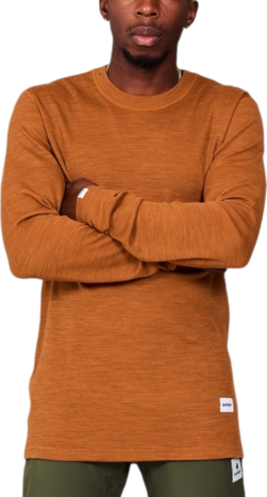 T-shirt Saysky Saysky Blaze Merino 195 Long Sleeve T-Shirt Brun | mmrls41c4005, 0