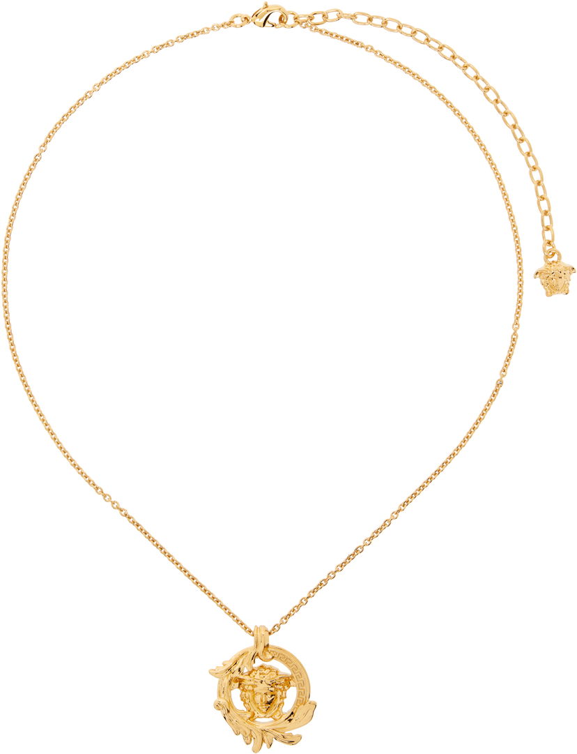 Halskæde Versace Versace Medusa Barocco Pendant Necklace Metalisk | 1019929_1A00620_3J000