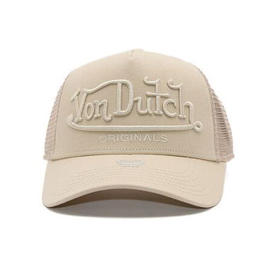 Kasket Von Dutch Von Dutch Trucker Riverside Twill Cap Beige | VD-7030854, 1