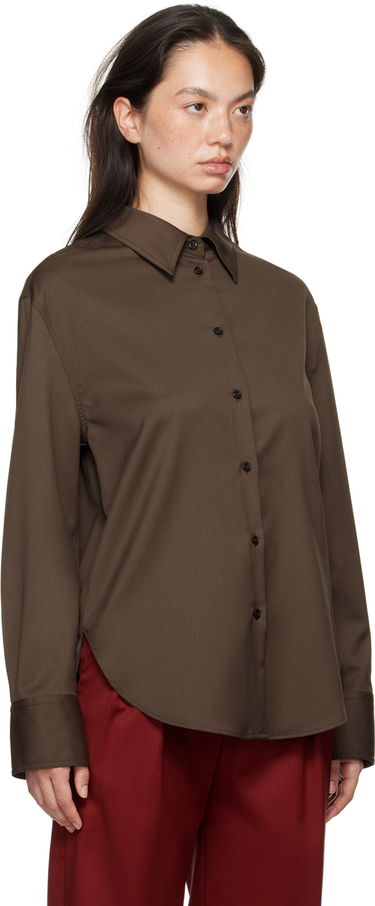 Skjorte Loulou de Saison Loulou de Saison Eliana Long Sleeve Shirt Brun | ELIANA, 1