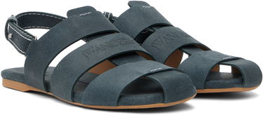 Sneakers og sko JW Anderson JW Anderson Suede Fisherman Sandals Blå | SN0091-LA0359, 3