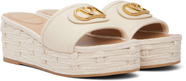 Skopleje Valentino Valentino Garavani VLogo Signature Espadrille Wedge Sandals Beige | 6W0S0LY8DTW, 3