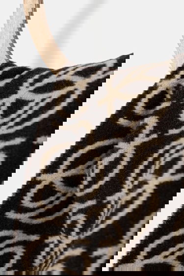 Tørklæde Drôle de Monsieur Drôle de Monsieur L'Echarpe Monogramme Patterned Scarf Brun | I.SF118.WO046, 1