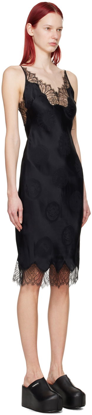Kjole Coperni Lace-Trim Midi Dress Sort | COPR99064, 1