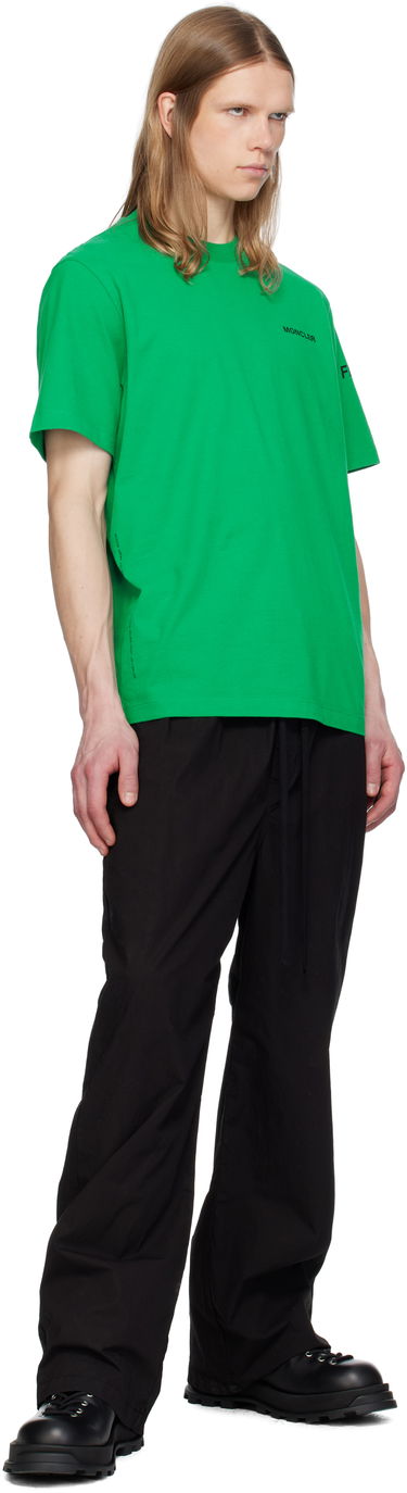 T-shirt Moncler Moncler Genius x FRGMT Hiroshi Fujiwara Maxi Logo T-Shirt Grøn | K109U8C00002M3265, 4