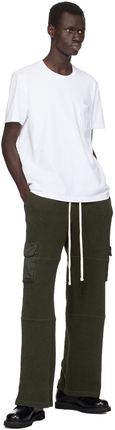 T-shirt LES TIEN Les Tien Heavyweight Classic Pocket Tee Hvid | HV-2002, 3