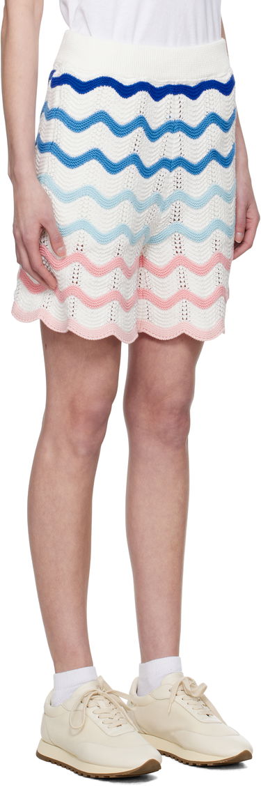 Shorts Casablanca Casablanca Gradient Wave Crochet Shorts Flerfarvet | MPS25-KW-849-01, 4
