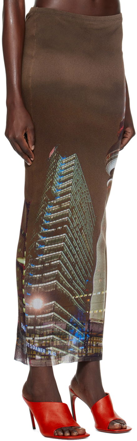 Nederdel Jean Paul Gaultier Jean Paul Gaultier Shayne Oliver Edition Maxi Skirt Brun | 24/27-F-JU097-T551-60405030, 1