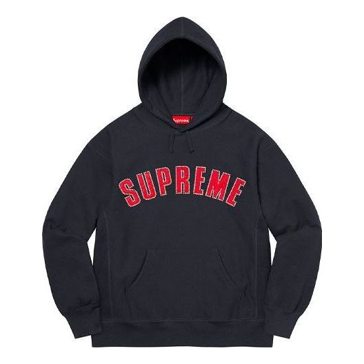 Sweatshirt Supreme Pearl Logo Hooded Sweatshirt Mørkeblå | SUP-FW21-171