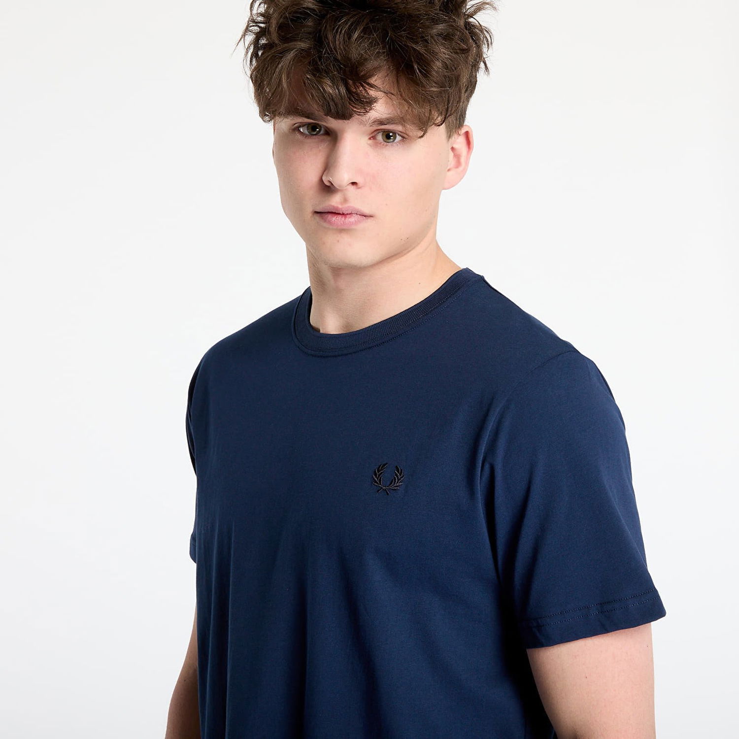 T-shirt Fred Perry Fred Perry Crew Neck T-Shirt Mørkeblå | M1600 X86, 1