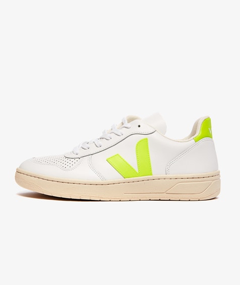 Sneakers og sko Veja V-10 Leather Hvid | VX022086, 0