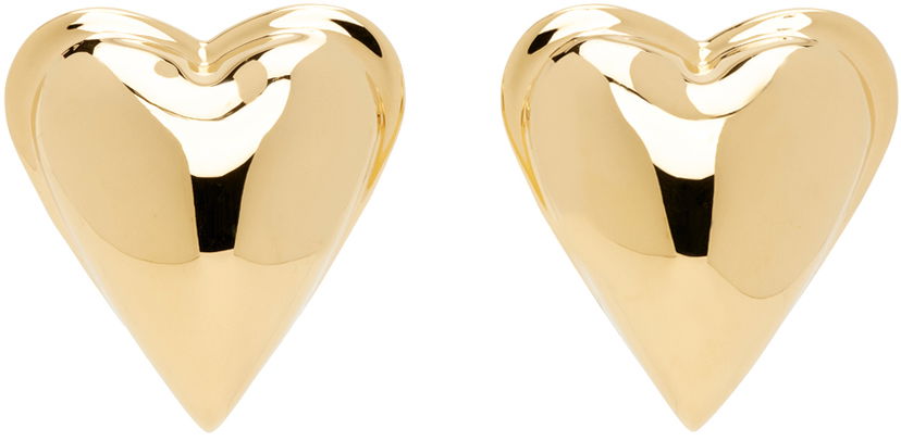 Øreringe Alaïa Heart Earrings Metalisk | AA2B068LA011