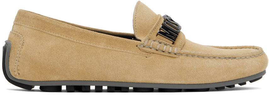 Tøj Moschino Moschino Suede Driver Loafers Beige | MB10020G1I GF0, 0