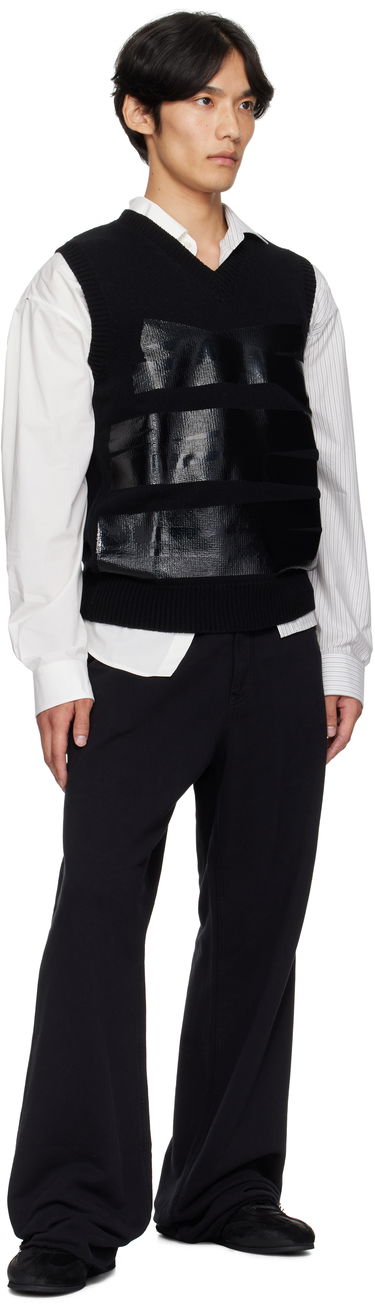 Vest Maison Margiela MM6 Maison Margiela Taped Knit Vest Sort | SH2FB0022 M13167, 3
