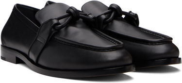 Sneakers og sko Bottega Veneta Bottega Veneta Astaire Knotted Leather Loafers Sort | 796445V5DZ01000, 3
