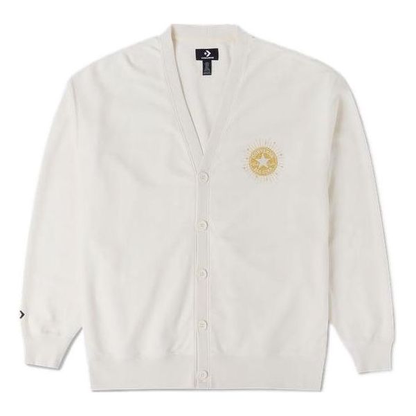 Sweater Converse Converse Men's Cardigan Hvid | 10025501-A02