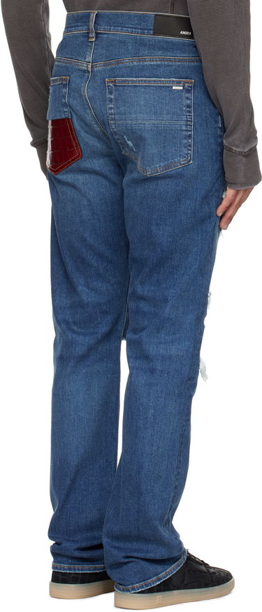 Jeans AMIRI AMIRI Croc Slim Thrasher Jeans Blå | AMDNSM1023, 2