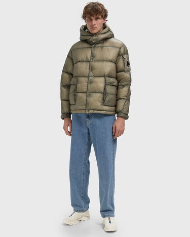 Puffer jakke C.P. Company Hooded Puffer Jacket Grøn | 19CMOW191A110416A-356, 1