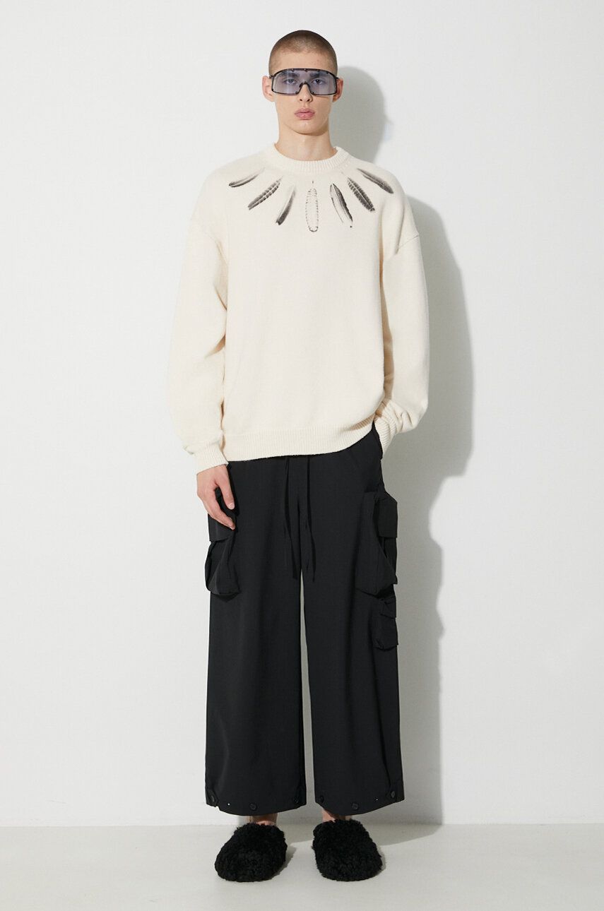 Sweater Marcelo Burlon Sweater With Print Beige | CMHE036F23KNI0026F10, 1