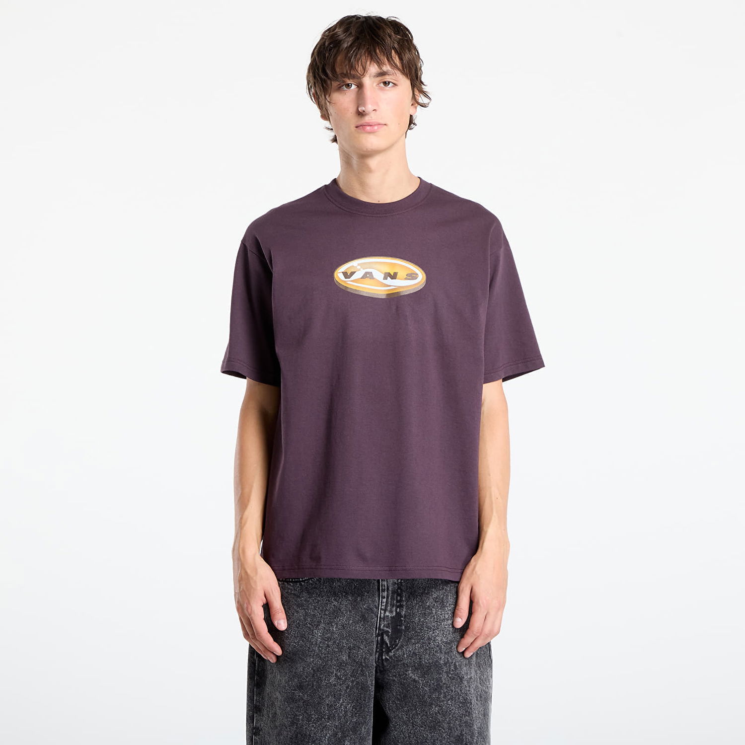 T-shirt Vans 3D Retroval Short Sleeve Tee Bourgogne | VN000PBXEMS1, 0