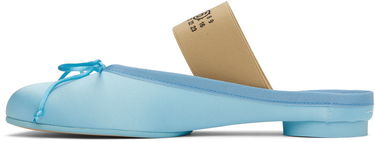 Sneakers og sko Maison Margiela MM6 Maison Margiela Satin Ballerina Mules Blå | S59WX0074 P5560, 2