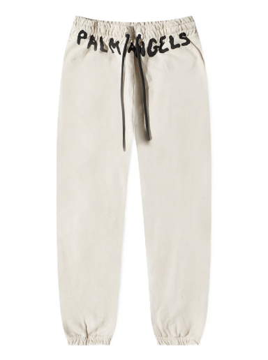 Joggingbukser Palm Angels Logo Sweat Pant Hvid | PMCH011S23FLE0040110