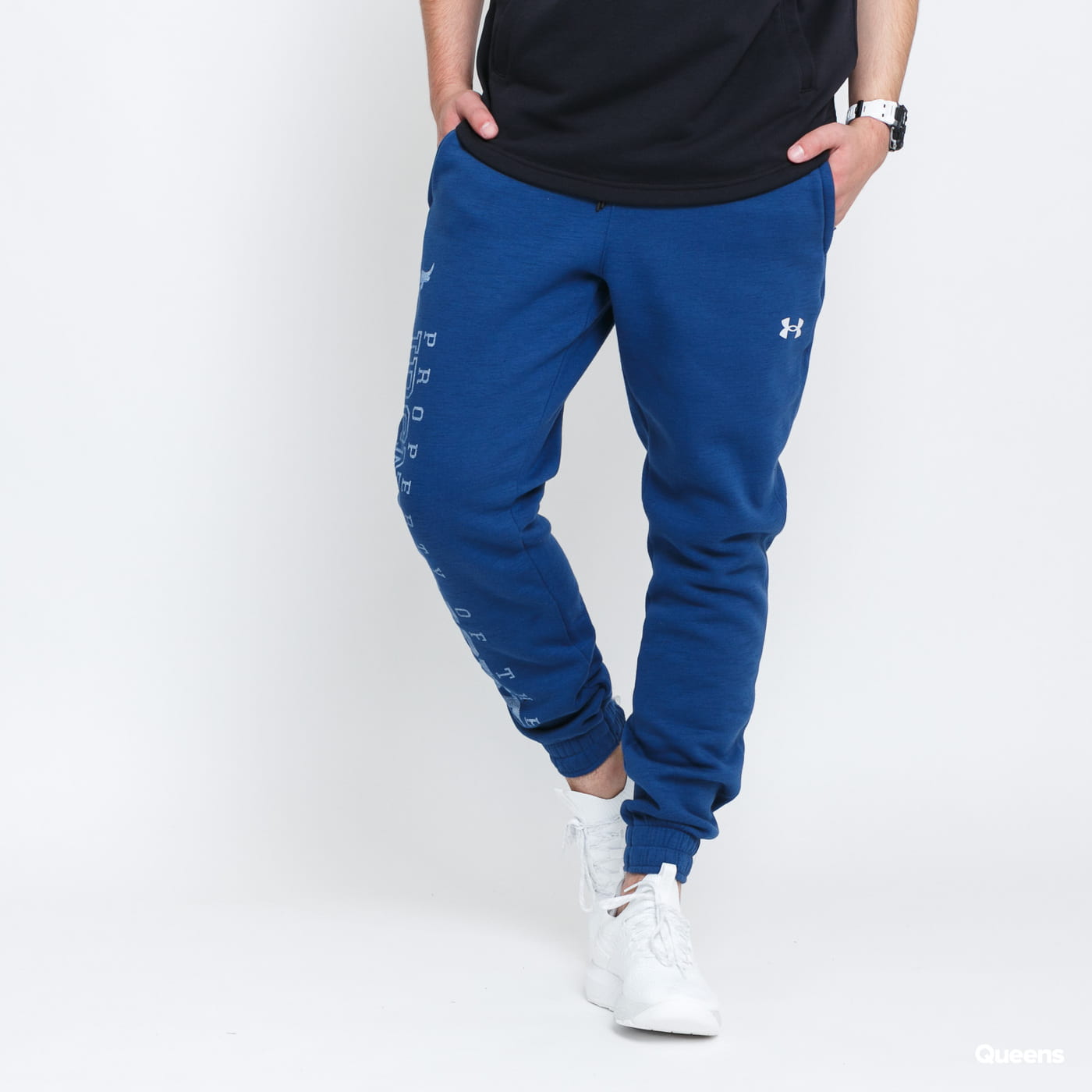 Joggingbukser Under Armour Project Rock CC Fleece Jogger Mørkeblå | 1367035-404, 0