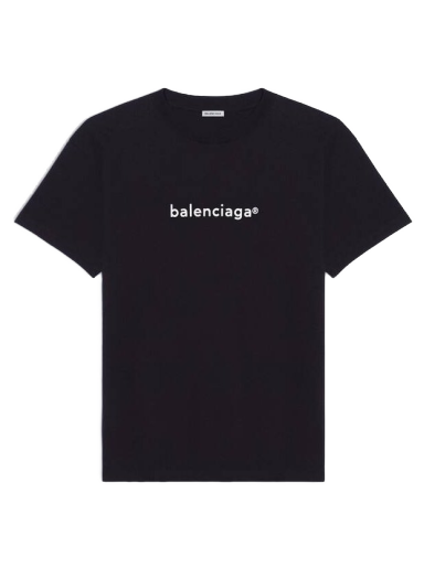 T-shirt Balenciaga New Copyright Medium Fit T-shirt Sort | 612966TIV541070