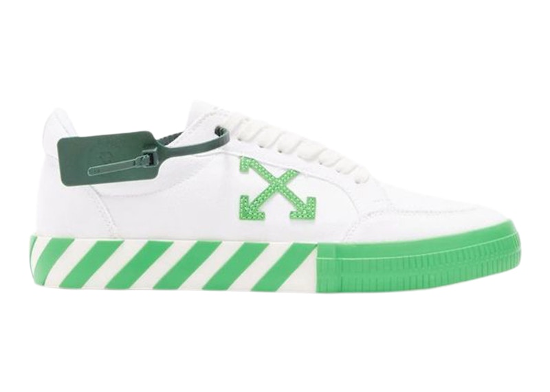 Sneakers og sko Off-White Vulc Low White Fluo Green Grøn | OMIA085S22FAB0010155, 0